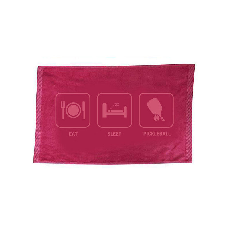 Eat Sleep Pickleball Towel (Pink) Fromuth