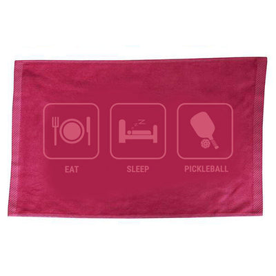 Eat Sleep Pickleball Towel (Pink)