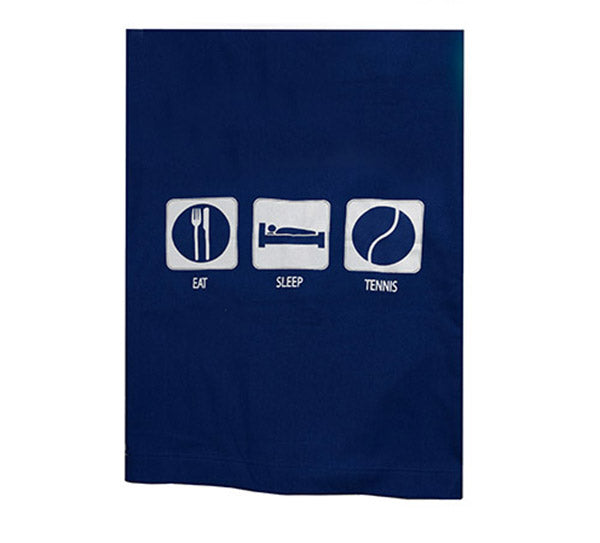 Eat Sleep Tennis Stadium Blanket (Navy)
