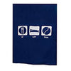 Eat Sleep Tennis Stadium Blanket (Navy)