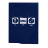 Eat Sleep Tennis Stadium Blanket (Navy)