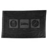 Black Eat Sleep Tennis towel from Fromuth, a soft, absorbent sports accessory with the brand logo visible.