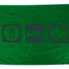 Green Eat Sleep Tennis towel by Fromuth, showcasing a soft, absorbent accessory with the brand logo for tennis players.