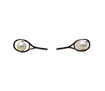 Hit Happy Tennis Racquet W/Pearl Earrings