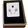 Hit Happy Tennis Racquet W/Pearl Earrings