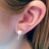 Hit Happy Tennis Racquet W/Pearl Earrings