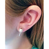 Hit Happy Tennis Racquet W/Pearl Earrings