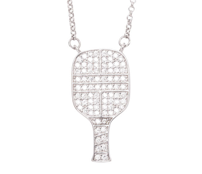 Hit Happy Pickleball Paddle Pendant Necklace