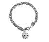 Born To Rally Pickleball Ball Charm Bracelet