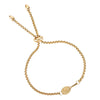 Born To Rally Gold Tennis Racquet Adjustable Bracelet Born To Rally