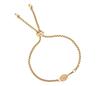 Born To Rally Gold Tennis Racquet Adjustable Bracelet