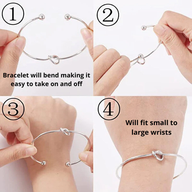 Born To Rally Tennis Knot Bracelet