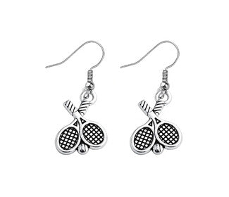 Born To Rally Tennis Racquet Earrings