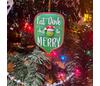 Born To Rally Pickleball Paddle Christmas Ornament