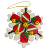 Born To Rally Pickleball Snowflake Christmas Ornament
