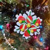 Born To Rally Pickleball Snowflake Christmas Ornament