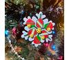 Born To Rally Pickleball Snowflake Christmas Ornament