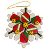 Born To Rally Pickleball Snowflake Christmas Ornament