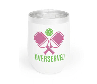 Born To Rally Pickleball Wine Tumbler