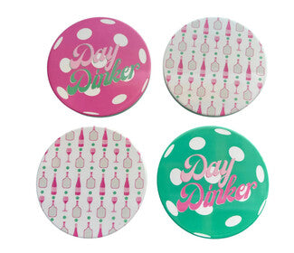 Born To Rally Pickleball Day Dinkers Coasters (4X)