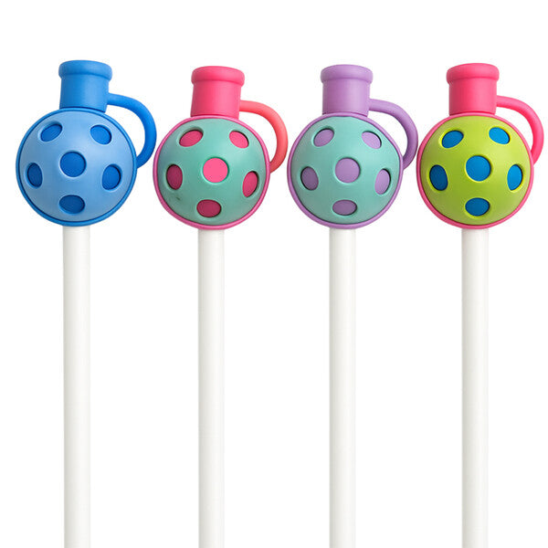Born To Rally Pickleball Straw Covers (4X)