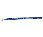 I Love Tennis Lanyard (Royal)