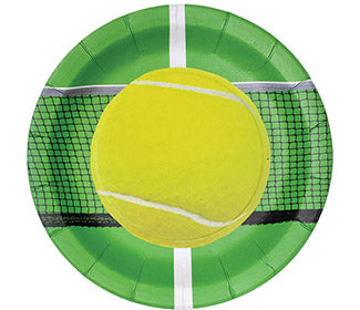 Tennis 9" Paper Plates (8X)