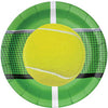 Tennis 9" Paper Plates (8X)
