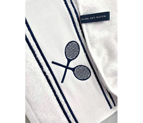 Courtgirl Matchtime Towel (White/Navy)