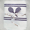 Courtgirl Matchtime Towel (White/Navy)