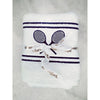 Courtgirl Matchtime Towel (White/Navy)