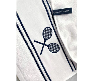 Courtgirl Matchtime Towel (White/Navy)