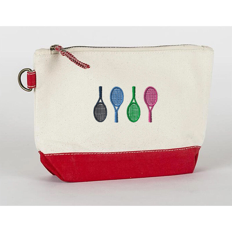 Four Racquets Canvas Accessories Bag (Red) Fromuth QG81-RED-OS