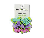 Tennis Ball Scrunchies (3X) (Solid Green, Purple, Pink)