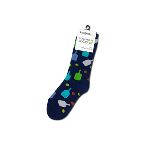 Pickleball Dress Socks (1X) (Navy Blue)