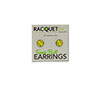 Flat Tennis Ball Earrings