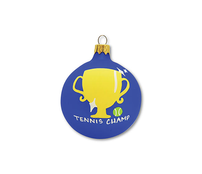 Tennis Champ Holiday Ornament