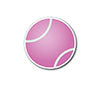 Tennis Ball Magnet (Pink)