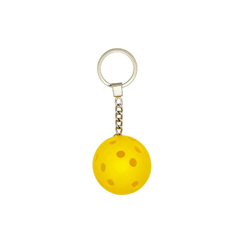 3D Pickleball Keychain (Yellow)