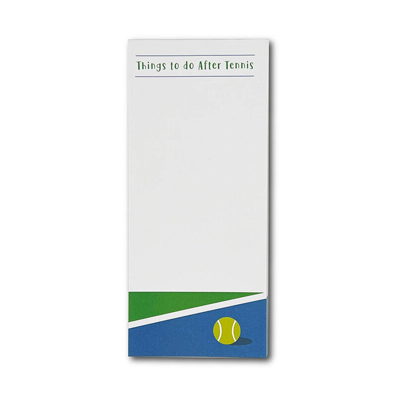 Tennis Notepad - Things To Do After Tennis RACQUET INC QG924H-WHT-OS