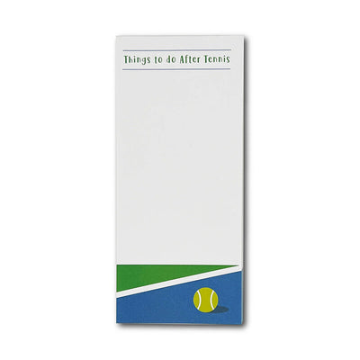 Tennis Notepad - Things To Do After Tennis RACQUET INC QG924H-WHT-OS