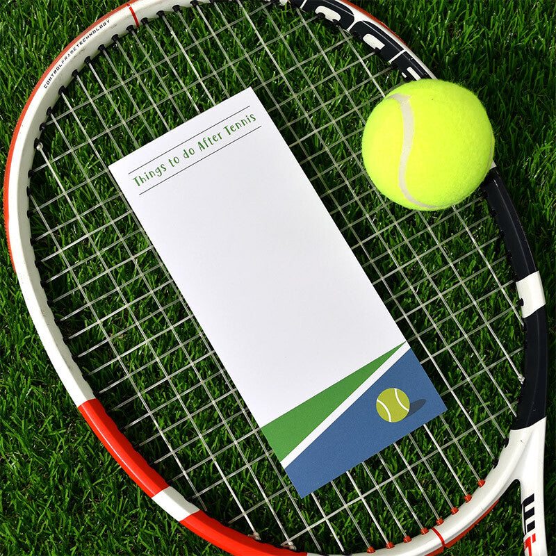 Tennis Notepad - Things To Do After Tennis RACQUET INC QG924H-WHT-OS
