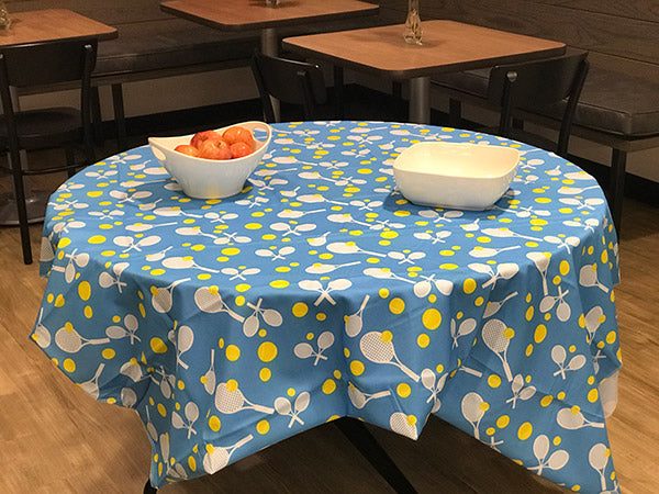 Round Tennis Tablecloth (54" X 54")