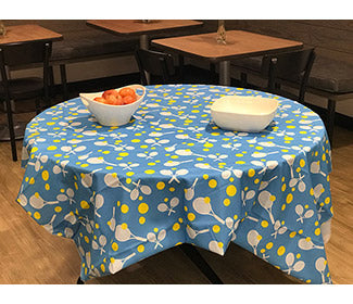 Round Tennis Tablecloth (54" X 54")