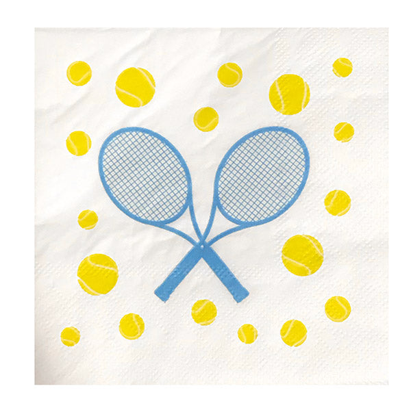 Crossed Racquet Cocktail Napkins (20X)