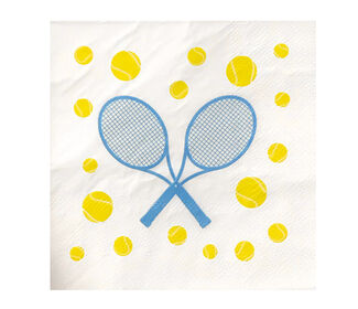 Crossed Racquet Cocktail Napkins (20X)