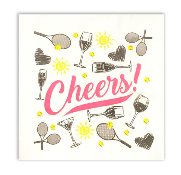 Tennis Cheers! Cocktail Napkins (20X)