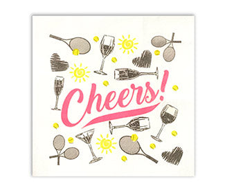 Tennis Cheers! Cocktail Napkins (20X)