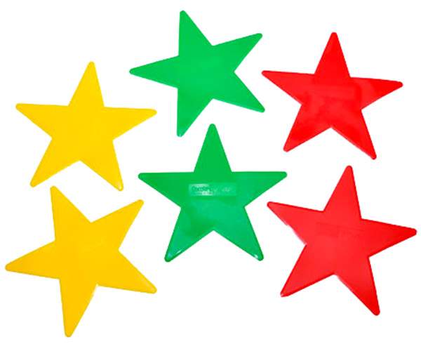 Big Stars Court Shapes (6X)