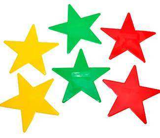 Big Stars Court Shapes (6X)